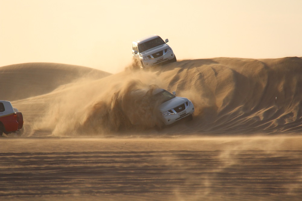 4WDs on sand